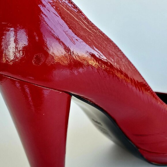 Pierre Hardy Red Patent Leather Platform Pumps Size 38.5 / US 8 - Picture 10 of 11